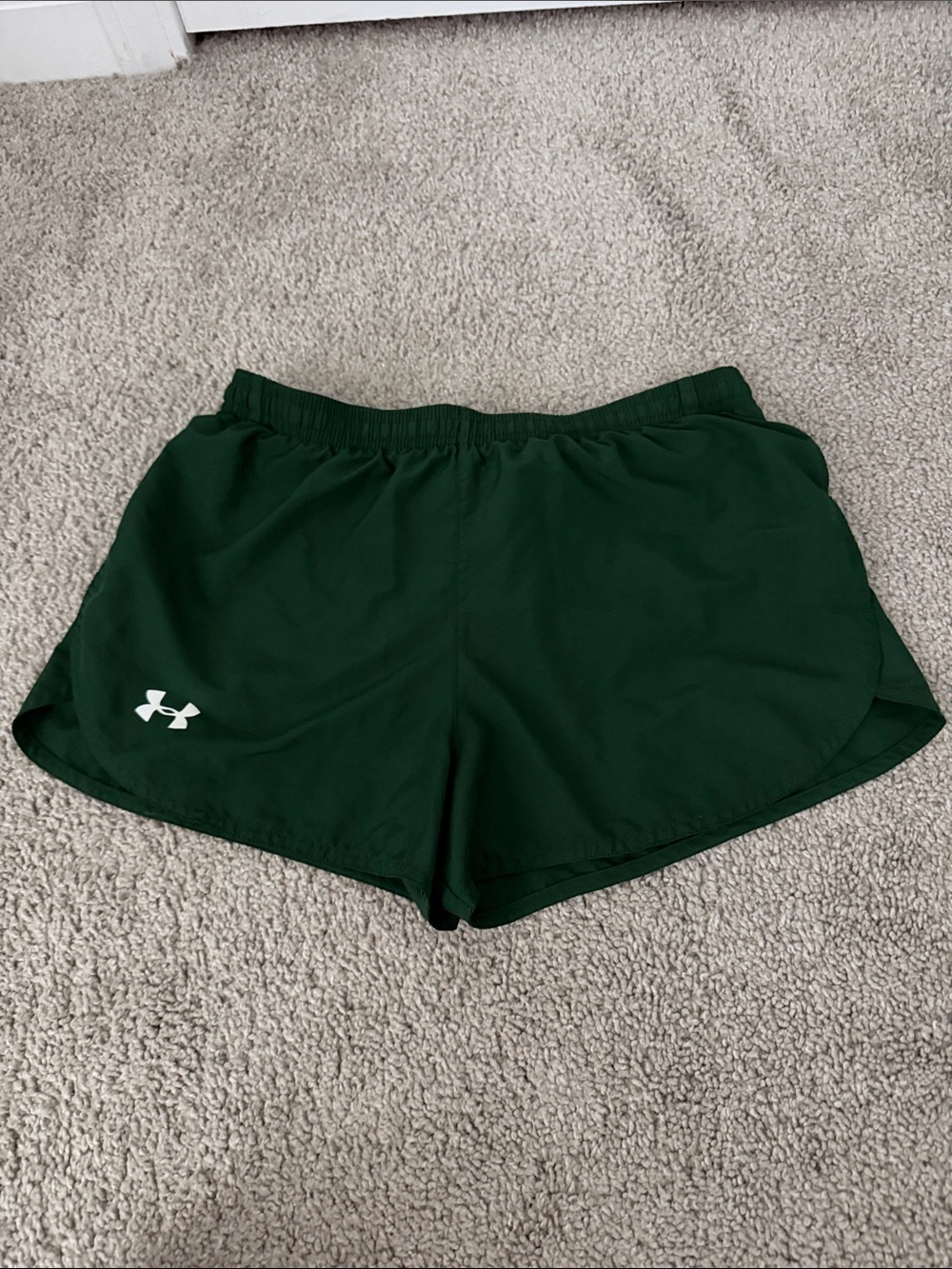 Under Armour Women's Forest Green Athletic Running Shorts